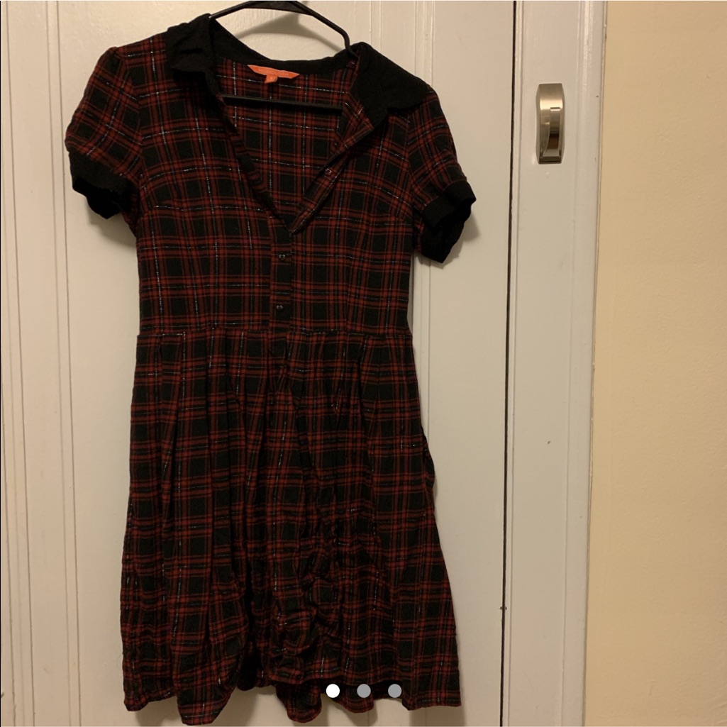 Red And Black Plaid Dress